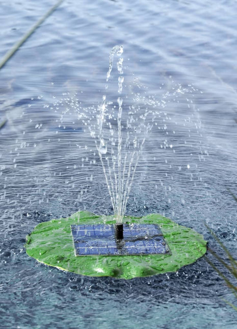 Solar fonteinpomp drijvend lotusblad