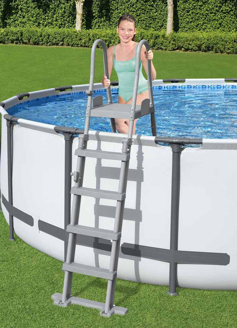Zwembadladder Flowclear met 4 treden 132 cm