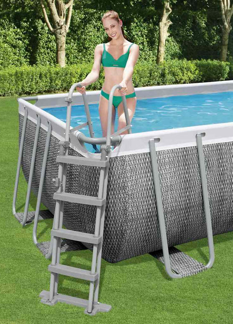 Zwembadladder Flowclear met 4 treden 122 cm
