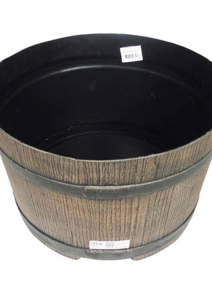 Standaard voor regenton met hout-look 45x28,5 cm bruin