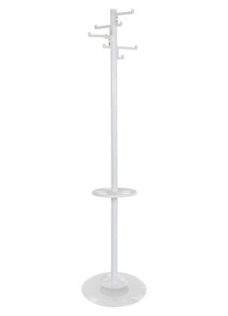 Kapstok staand met 8 haken Porcelain 178 cm wit
