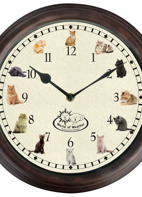 Klok met kattengeluiden