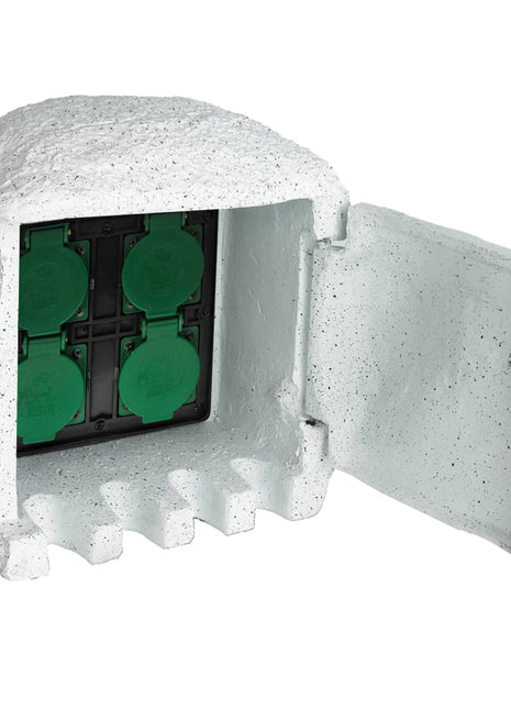 Tuinstopcontact 4 Ingangen Waterproof Resin