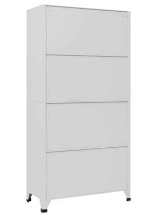 Lockerkast Met 6 Vakken 90X45X180 Cm Staal Grijs