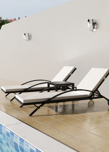 Ligbedden Met Tafel Poly Rattan