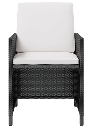 9-Delige Tuinset Poly Rattan En Acaciahout