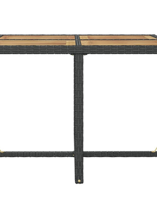 9-Delige Tuinset Poly Rattan En Acaciahout