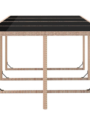 13-Delige Tuinset Met Kussens Poly Rattan Beige