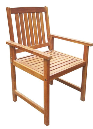 Tuinstoelen 2 st massief acaciahout bruin