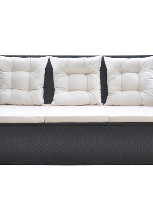 6-Delige Tuinset Met Kussens Poly Rattan