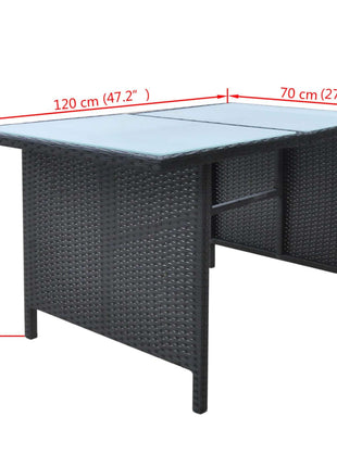 6-Delige Tuinset Met Kussens Poly Rattan