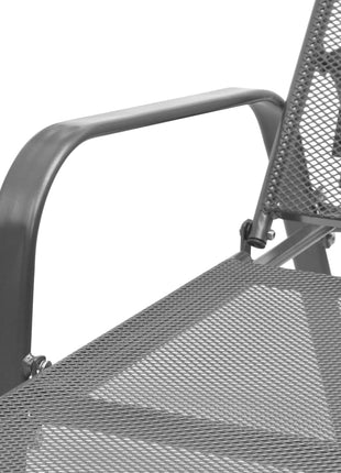 Ligbedden 2 St Met Tafel Staal Antraciet