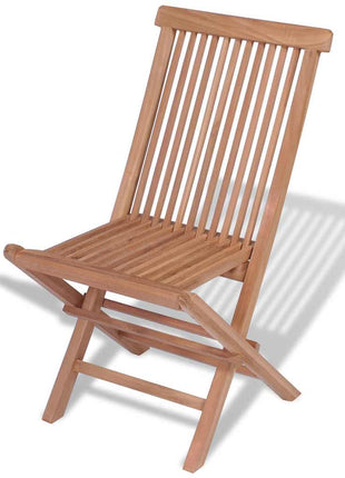 Tuinstoelen inklapbaar 4 st massief teakhout