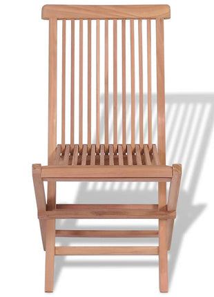 Tuinstoelen inklapbaar 4 st massief teakhout