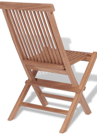 Tuinstoelen inklapbaar 4 st massief teakhout