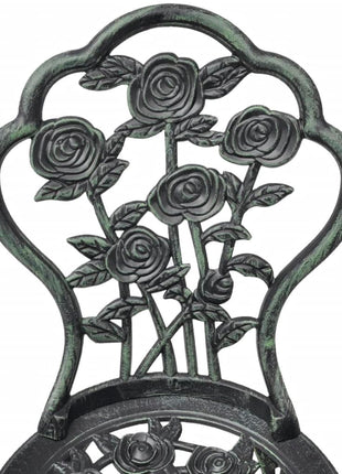 Bistrostoelen 2 st gietaluminium groen