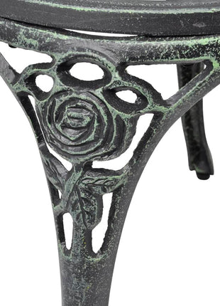 Bistrostoelen 2 st gietaluminium groen
