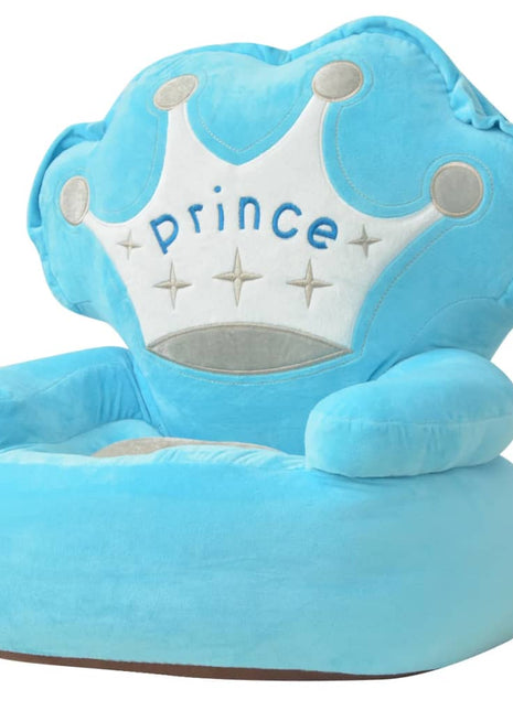 Kinderstoel prins pluche blauw