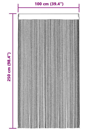 Draadgordijnen 100X250 Cm