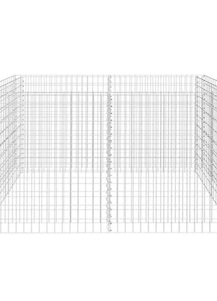 Gabion Plantenbak Verhoogd 180X90X100 Cm Staal Zilverkleurig