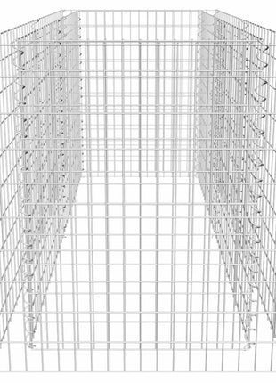 Gabion Plantenbak Verhoogd 180X90X100 Cm Staal Zilverkleurig