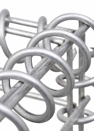 Gabion Plantenbak Verhoogd 180X90X100 Cm Staal Zilverkleurig