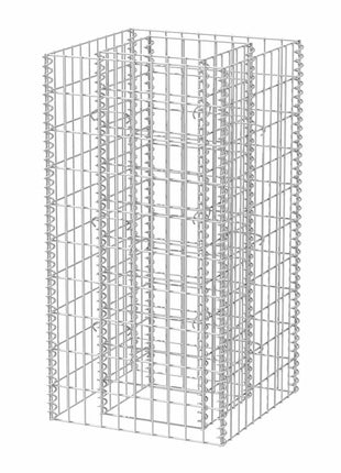 Gabion plantenbak verhoogd 50x50x100 cm staal