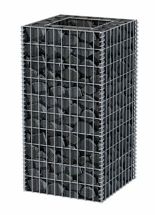 Gabion plantenbak verhoogd 50x50x100 cm staal