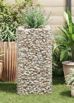 Gabion plantenbak verhoogd 50x50x100 cm staal