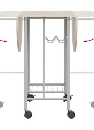 Eetkamerset Opvouwbaar 5-Dlg Mdf
