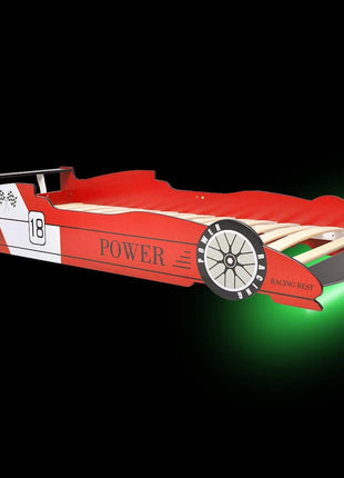 Kinderbed Raceauto Met Led-Verlichting 90X200 Cm
