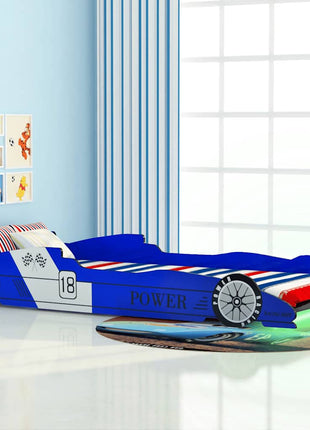 Kinderbed Raceauto Met Led-Verlichting 90X200 Cm