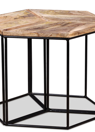 Salontafel 56X48X40 Cm Massief Mangohout