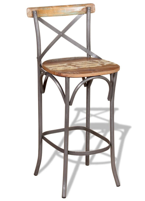Barkruk Massief Gerecycled Hout