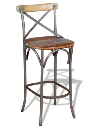 Barkruk Massief Gerecycled Hout
