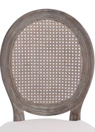 Eetkamerstoelen Stof Crèmekleurig