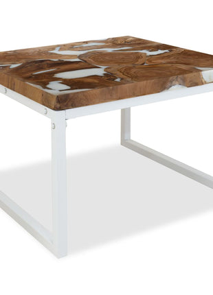 Salontafel 110X60X40 Cm Teakhout En Hars