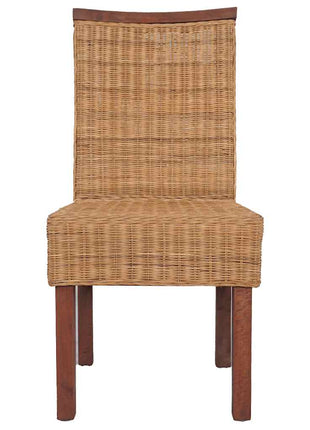 Eetkamerstoelen Natuurlijk Rattan Bruin