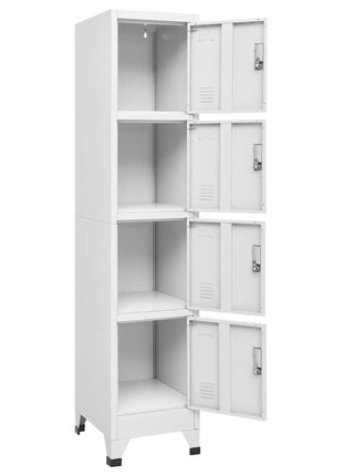 Lockerkast Met 4 Vakken 38X45X180 Cm Grijs