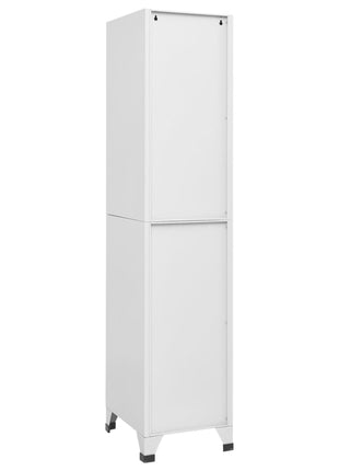 Lockerkast Met 4 Vakken 38X45X180 Cm Grijs