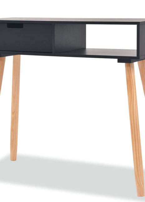 Wandtafel 80X30X72 Cm Massief Grenenhout
