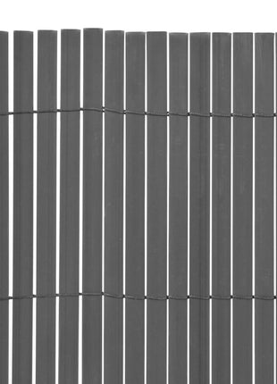 Tuinafscheiding dubbelzijdig 150x500 cm PVC grijs