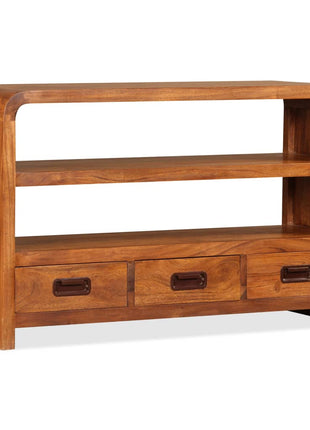 Tv-Meubel 90X30X55 Cm Massief Acaciahout