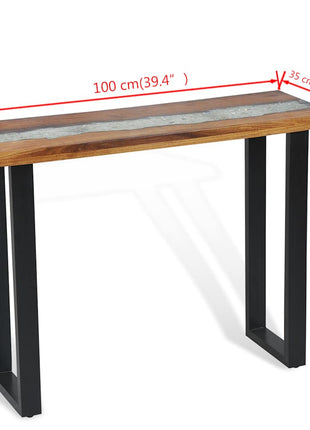 Wandtafel 100X35X75 Cm Teakhout
