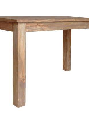 Eettafel 120X60X77 Cm Massief Mahoniehout Grijs