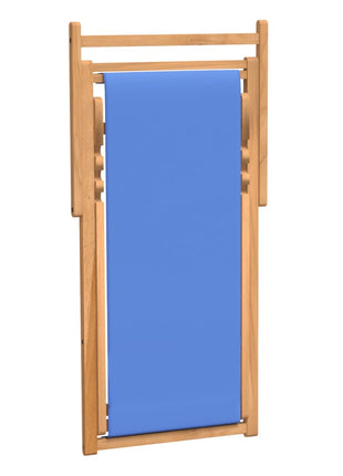 Ligstoel 56x105x96 cm teakhout blauw