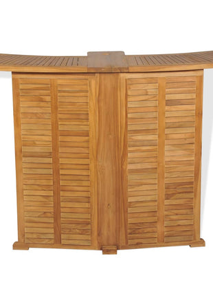Bartafel Inklapbaar 155X53X105 Cm Massief Teakhout Blauw