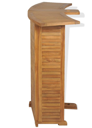 Bartafel Inklapbaar 155X53X105 Cm Massief Teakhout Blauw