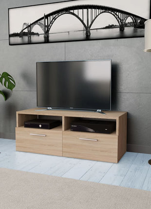 Tv-Meubel 95X35X36 Cm Bewerkt Hout Kleurig