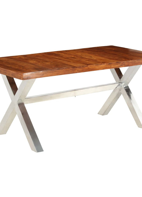 Eettafel 180X90X76 Cm Massief Hout